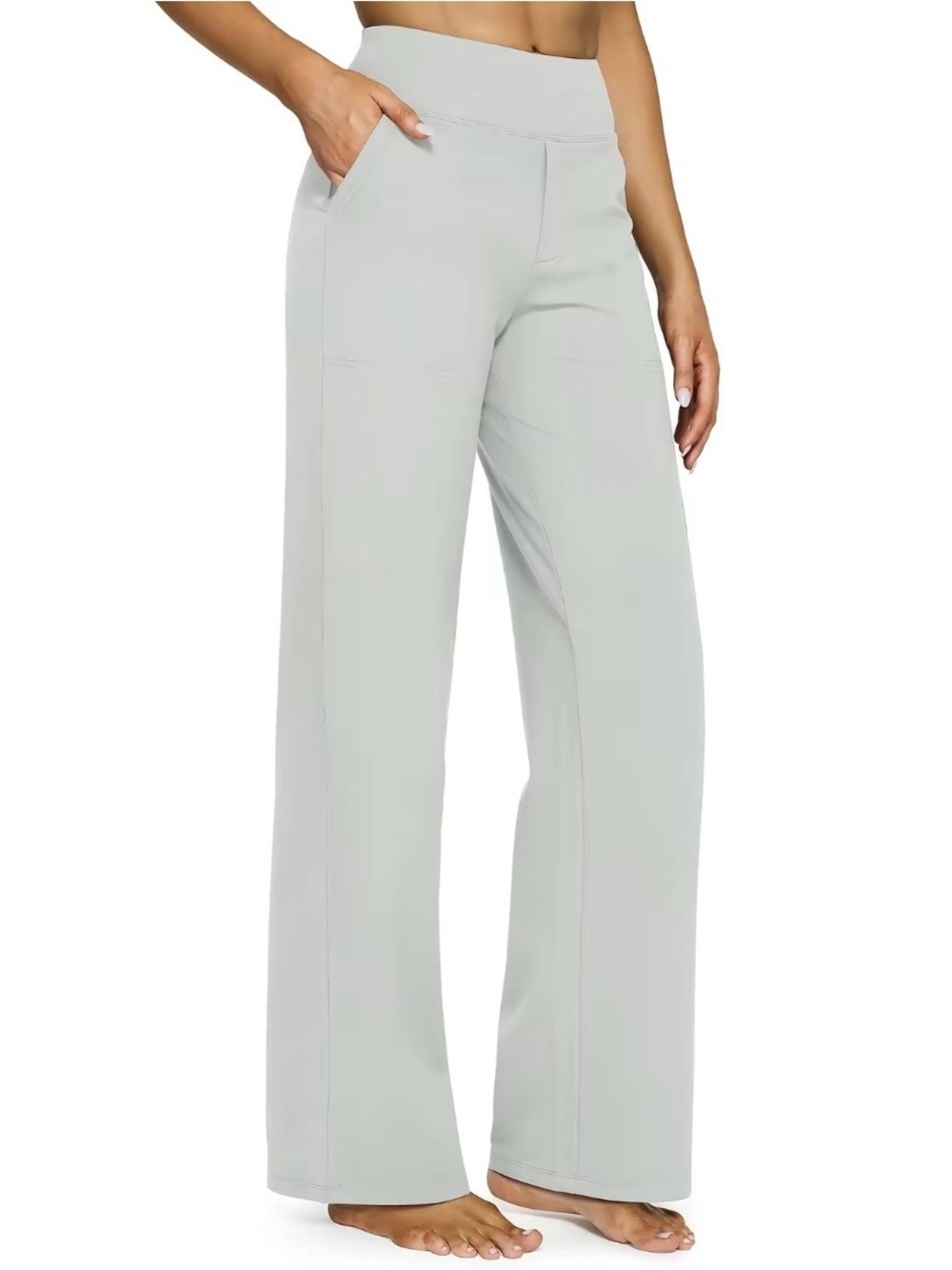 G4Free Women's High Waist Wide Leg Yoga Pants Size XL Petite Length
